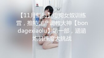 【11月新品】母狗女奴训练营，推特国产调教大神【bondagexiaolu】第一部，涵涵炮机速度大挑战