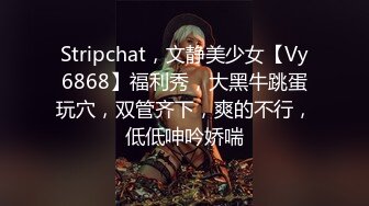 Stripchat，文静美少女【Vy6868】福利秀，大黑牛跳蛋玩穴，双管齐下，爽的不行，低低呻吟娇喘