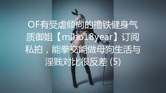 OF有受虐倾向的撸铁健身气质御姐【miho18year】订阅私拍，能拳交能做母狗生活与淫贱对比很反差 (5)